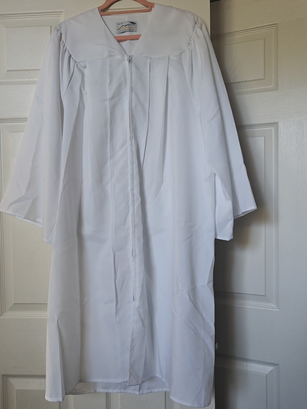 Achievers White Graduation Gown